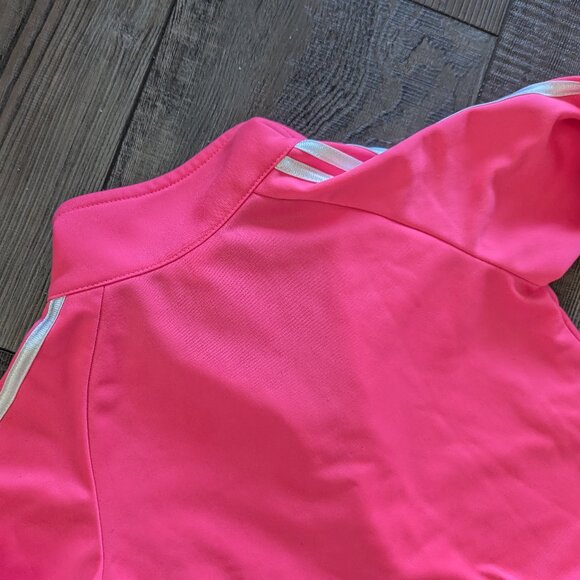 Adidas Kids' Classic 3-Stripe Tricot Track Jacket & Joggers Set Fuchsia Pink 24M - Picture 6 of 8
